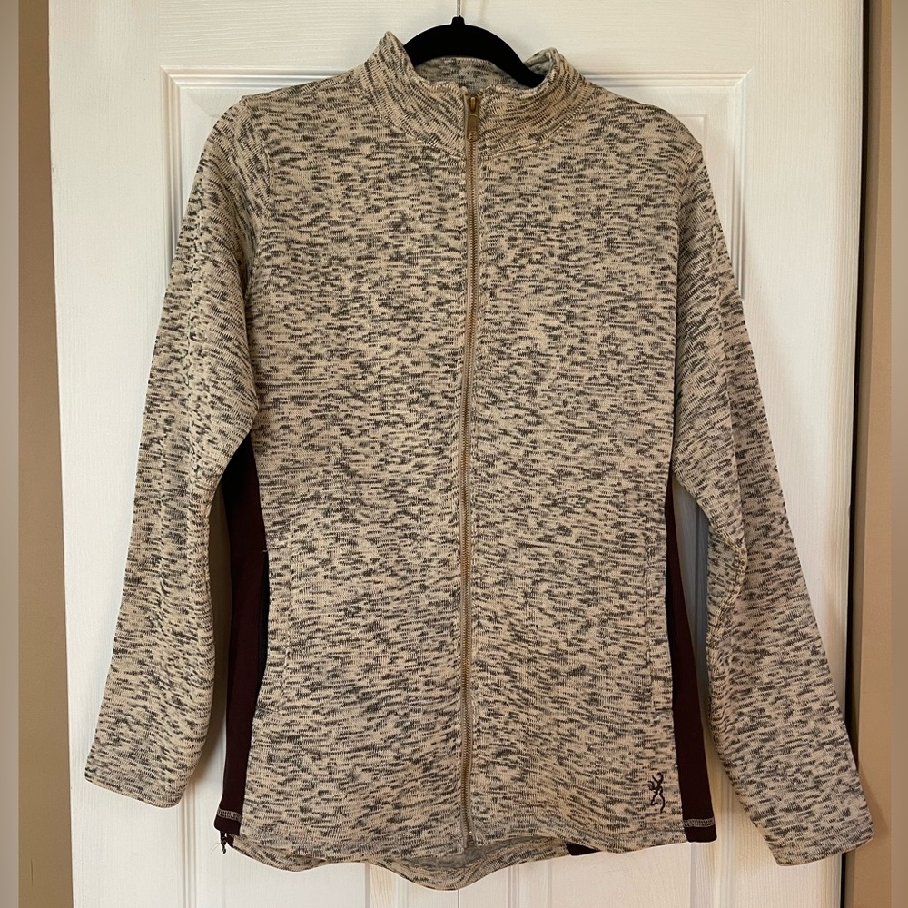 NWOT Browning Women’s Oatmeal Zip Up Jacket Large